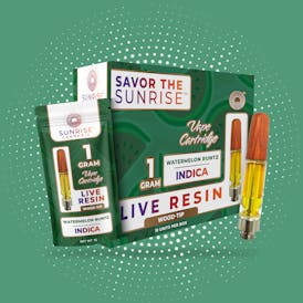 Watermelon Runtz - 1g Live Resin Wood-Tip Vape Cartridge