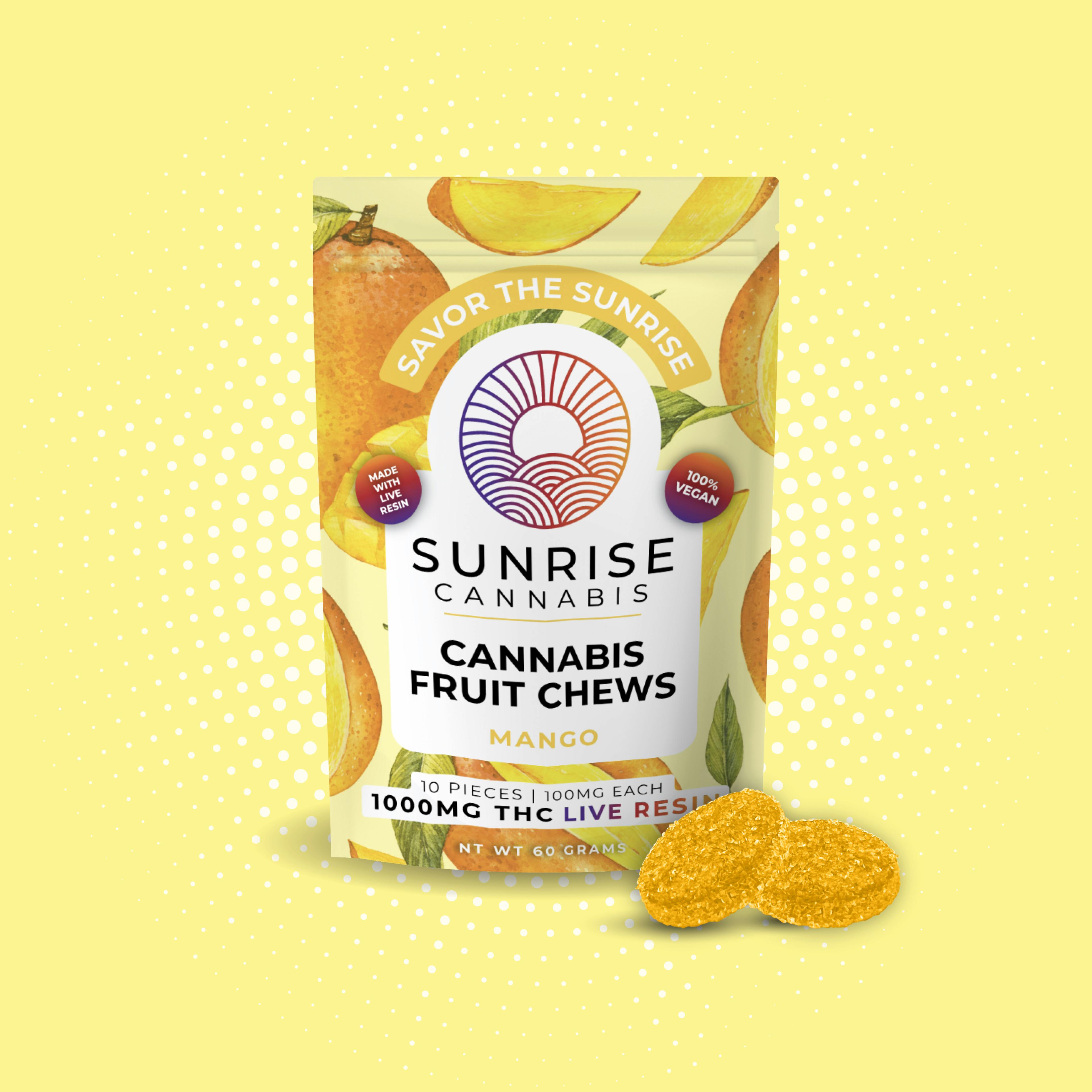 Sweet Mango - 1000mg THC Live Resin Fruit Chews