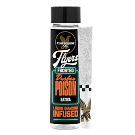 Durban Poison (1g) - Diamond Frosted Flyers Pre-Rolls
