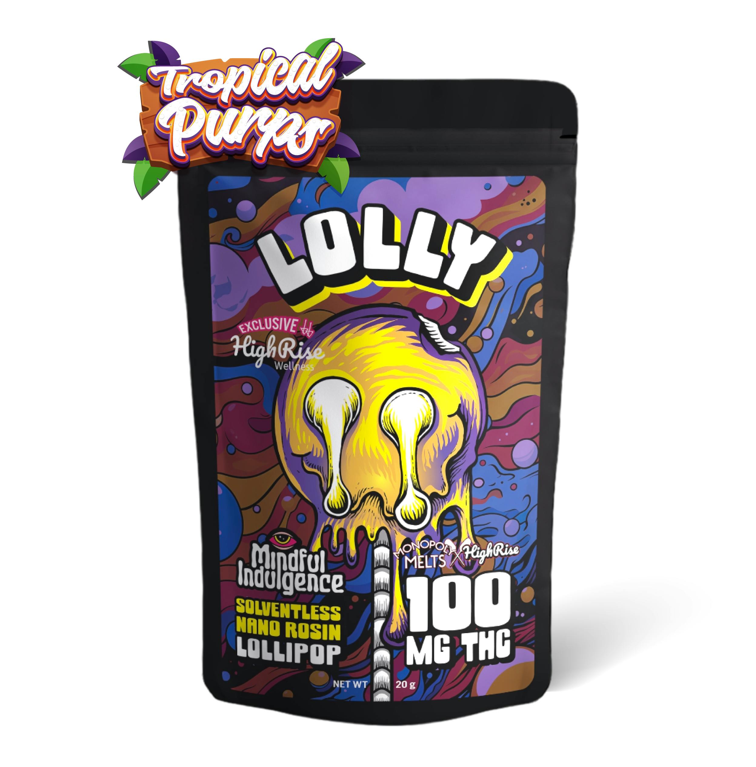 MI x HR x MM | Lolly | Tropical Purps Edible | 100mg | Single