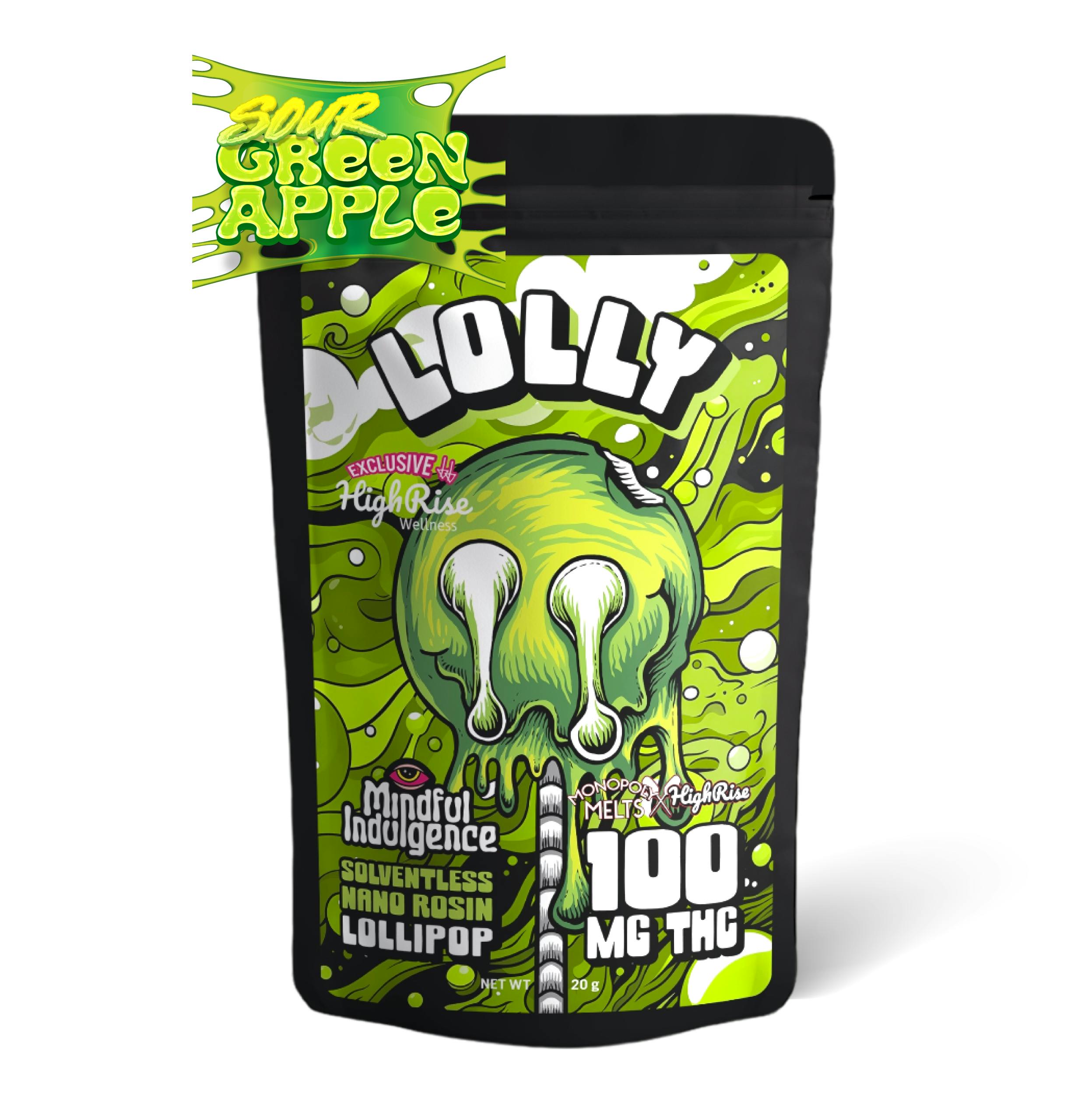 MI x HR x MM | Lolly | Sour Green Apple Edible | 100mg | Single