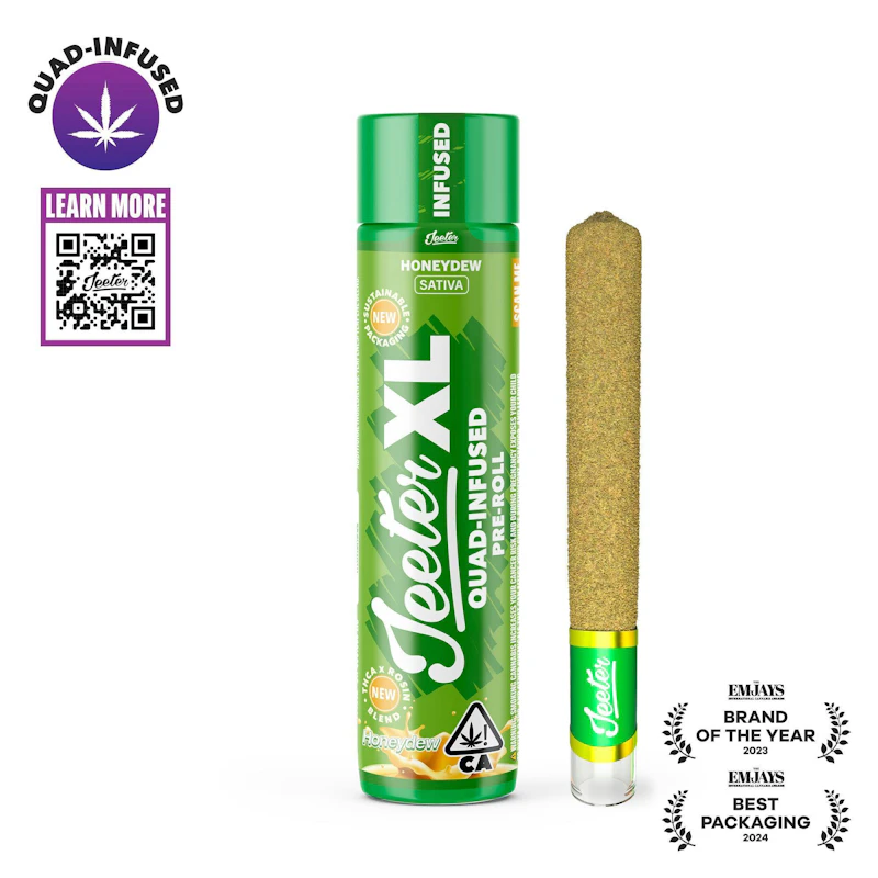 Jeeter Honeydew · XL Quad-Infused Joint · 2g, Infused Pre-Rolls