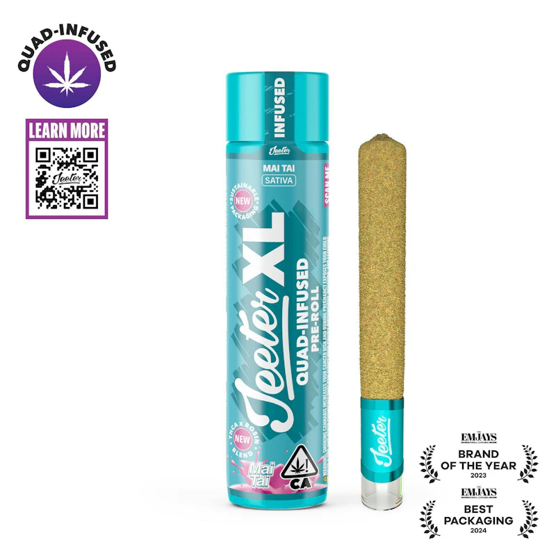 Jeeter Mai Tai · XL Quad-Infused Joint · 2g, Infused Pre-Rolls