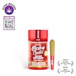 Baby Jeeter Quad-Infused 5pk Prerolls 2.5g Strawberry Sour Diesel