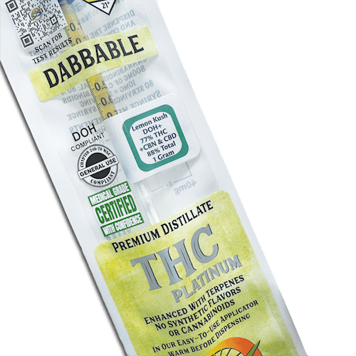 THC Platinum Distillate | Lemon Kush | Hybrid | 1g