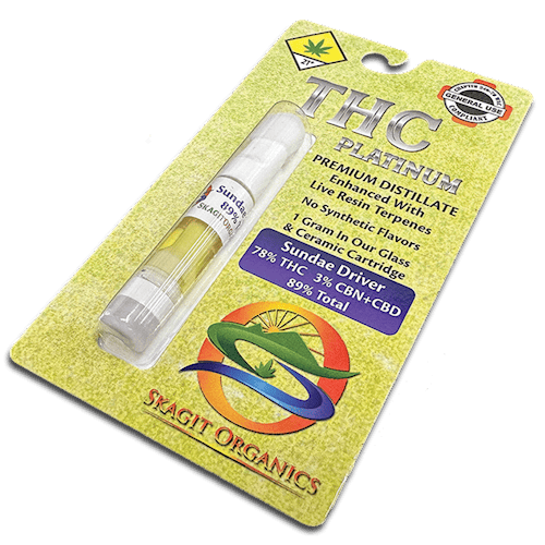 Vape THC Platinum | Sundae Driver | Indica | 1g by Skagit Organics