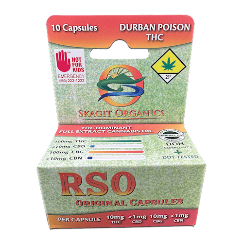 Capsules RSO Original | Durban Poison | Sativa | 10 Pack