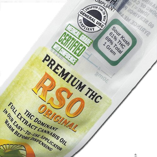 THC RSO Original | Sour Kush | Hybrid | 7 x 1g