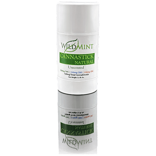 Wild Mint CannaStick | Natural Unscented | Mixed | CBD, THC, CBG | 2.5 oz