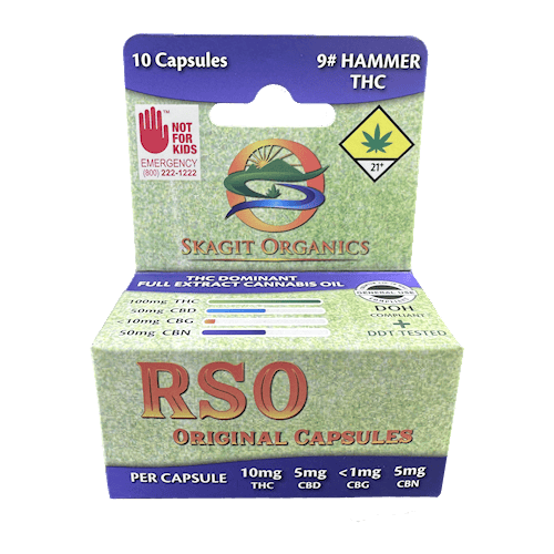 Capsules RSO Original | 9# Hammer | Indica | 10 Pack