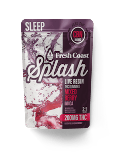 Fresh Coast - Mixed Berry | Splash Live Resin Gummies | Indica | 200mg THC:100mg CBN