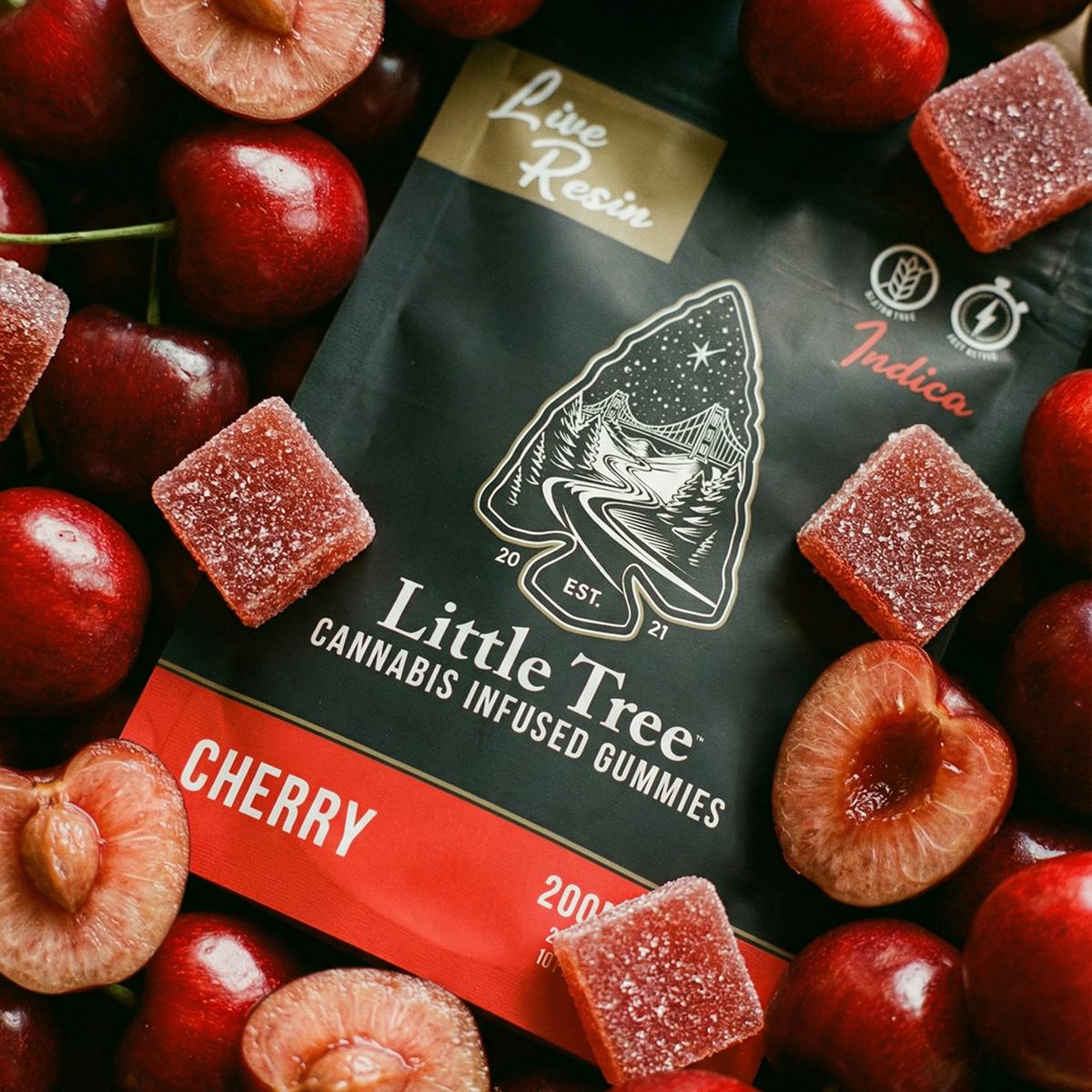 Little Tree Cherry Live Resin Gummies – 200MG by Little Tree