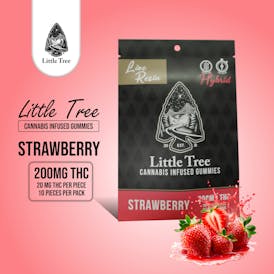 Little Tree Strawberry Live Resin Gummies – 200MG
