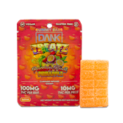 DANK TREATZ BAR - PASSIONFRUIT PINEAPPLE - 100MG GUMMY BAR