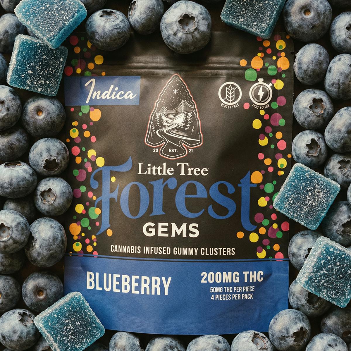 Little Tree Forest Gems Blueberry – 200MG by Little Tree