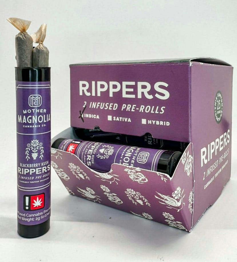 Mother Magnolia - Lil Rippers - 2pk/2g - Blackberry Kush