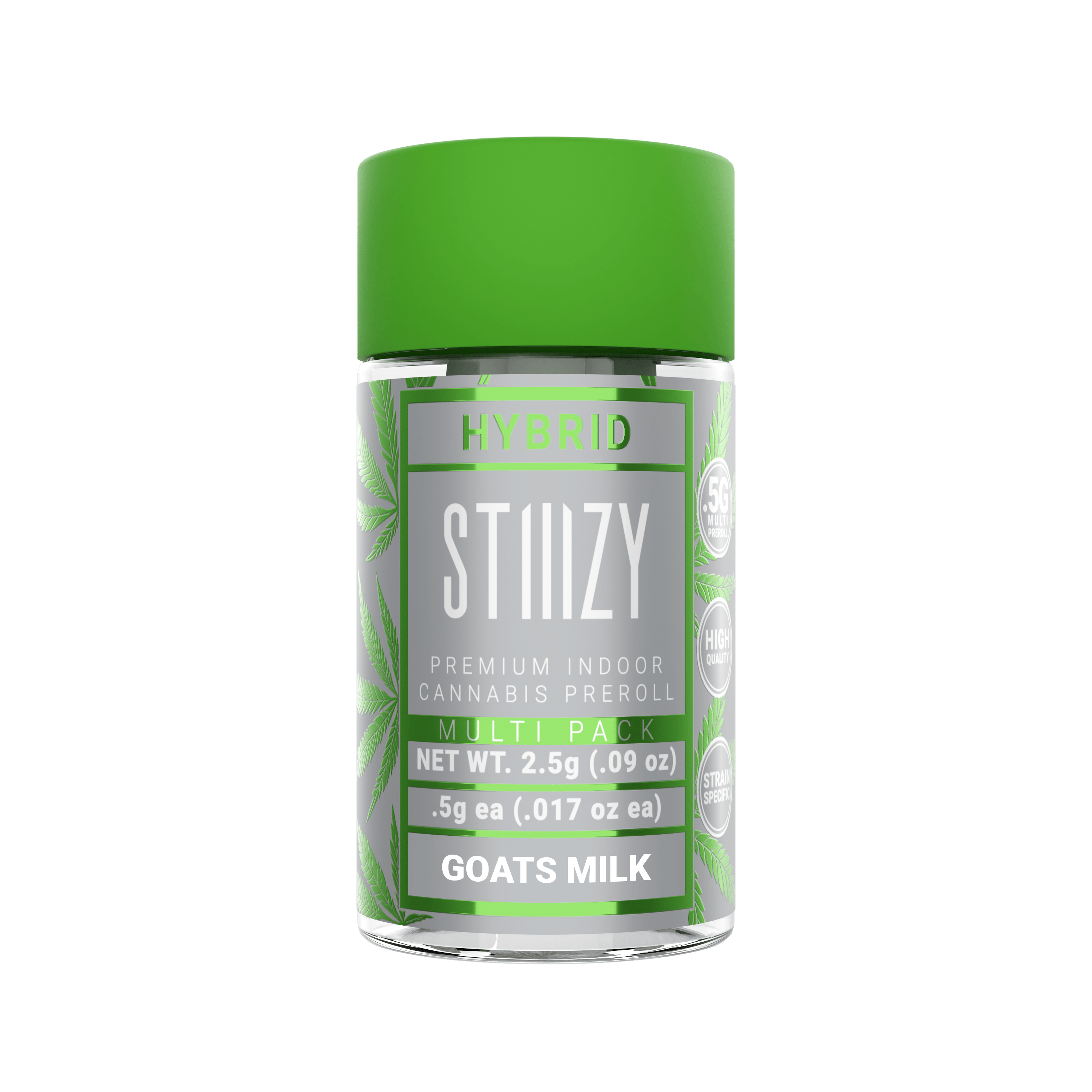 STIIIZY - GOATS MILK - .5G Naked Preroll 5 Pack — Pre-Rolls