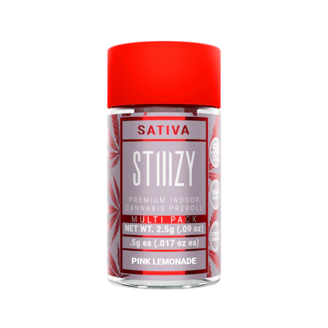STIIIZY - PINK LEMONADE - .5G Naked Preroll 5 Pack, Pre-Rolls