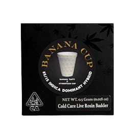 Banana Cup Cold Cure Live Rosin Badder