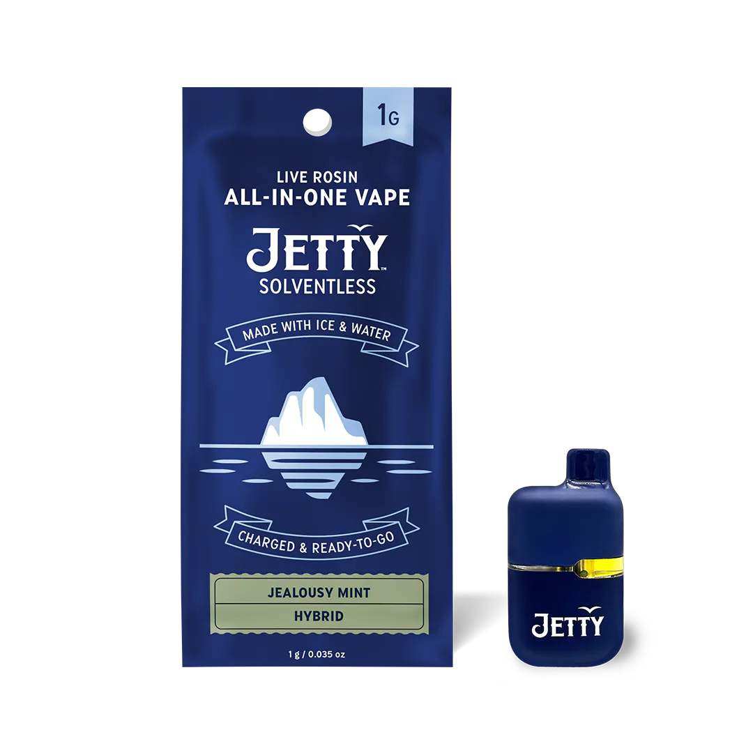 Jetty Extracts - Jetty | Jealousy Mintz Solventless | All-in-One Mini Tank Vape Main Image