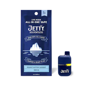 Jetty Extracts - Jetty | Peanut Butter Sherbet Solventless All-in-One Mini Tank Vape