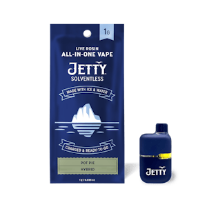 Jetty - Pot Pie Solventless Live Rosin 1G Mini AIO Vape