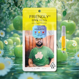 Sour Apple 1g Live Resin Cartridge