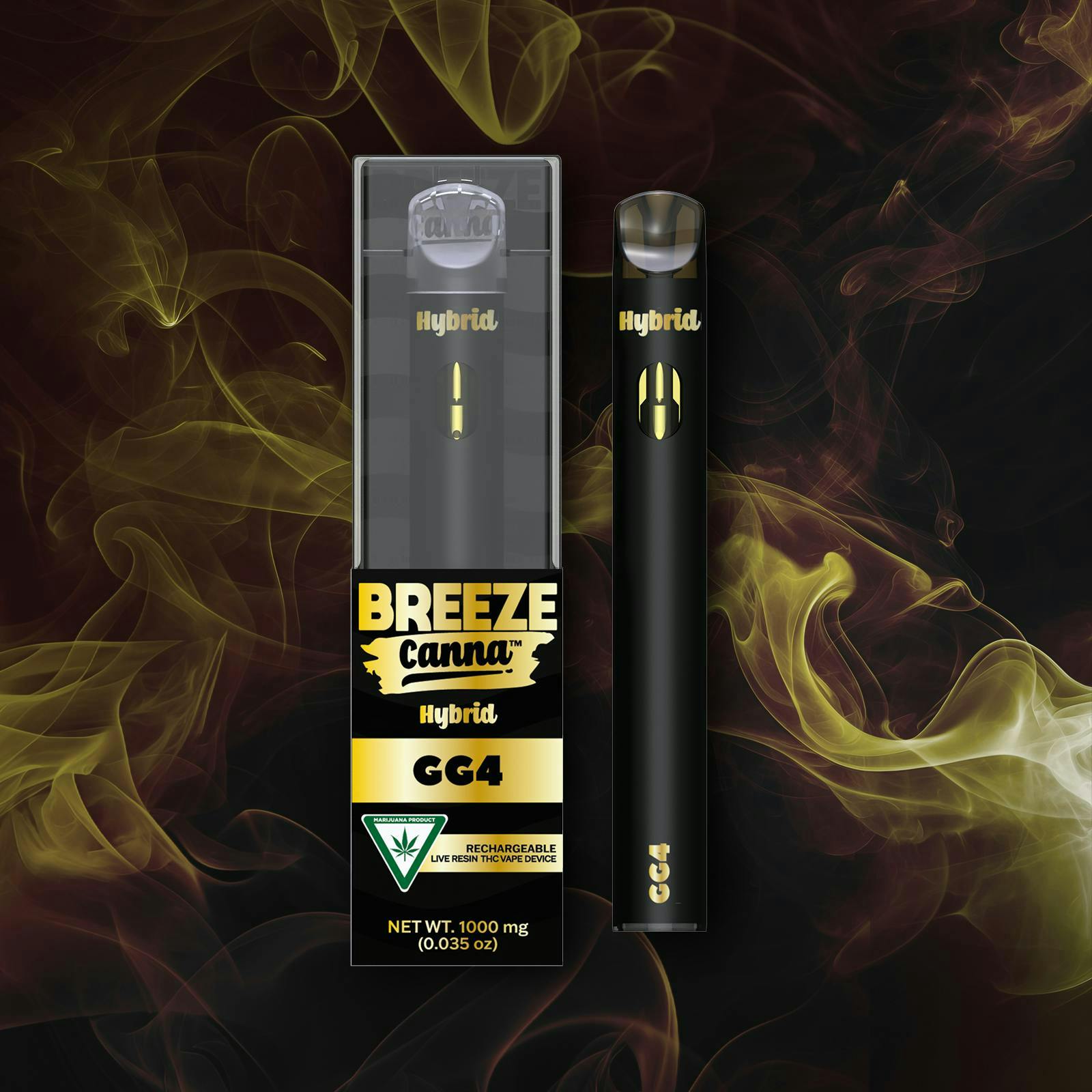 BREEZE Canna | GG4 | Live Resin PLUS Disposable | 1g by BREEZE Canna
