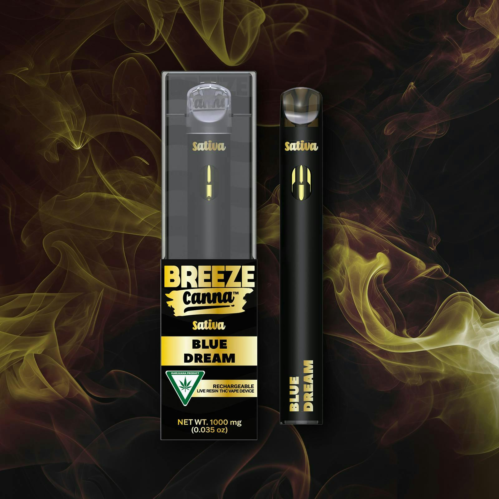 BREEZE Canna | Blue Dream | Live Resin PLUS Disposable | 1g by BREEZE Canna