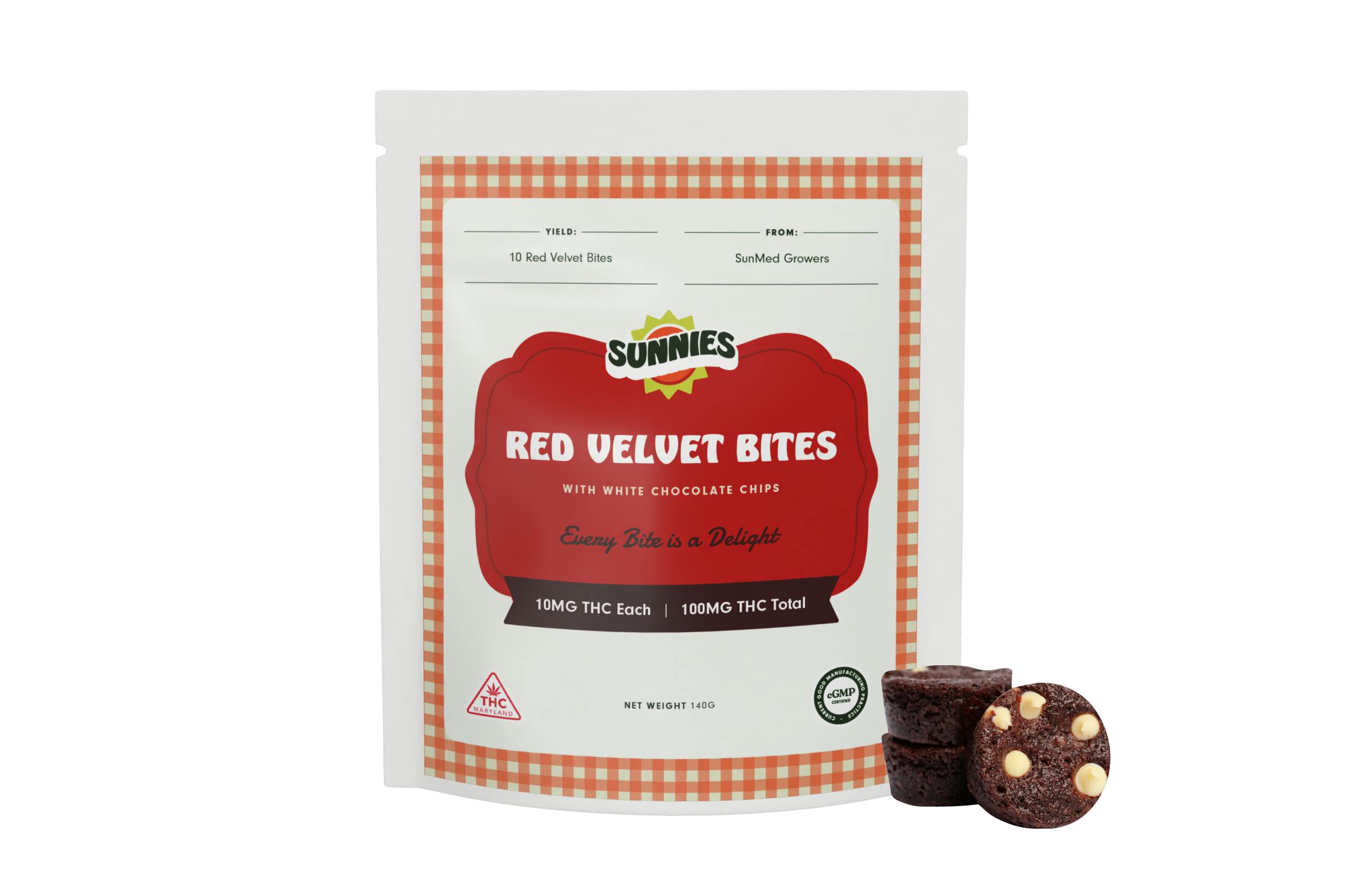 Red Velvet Bites 100mg at Hi Tide Dispensary