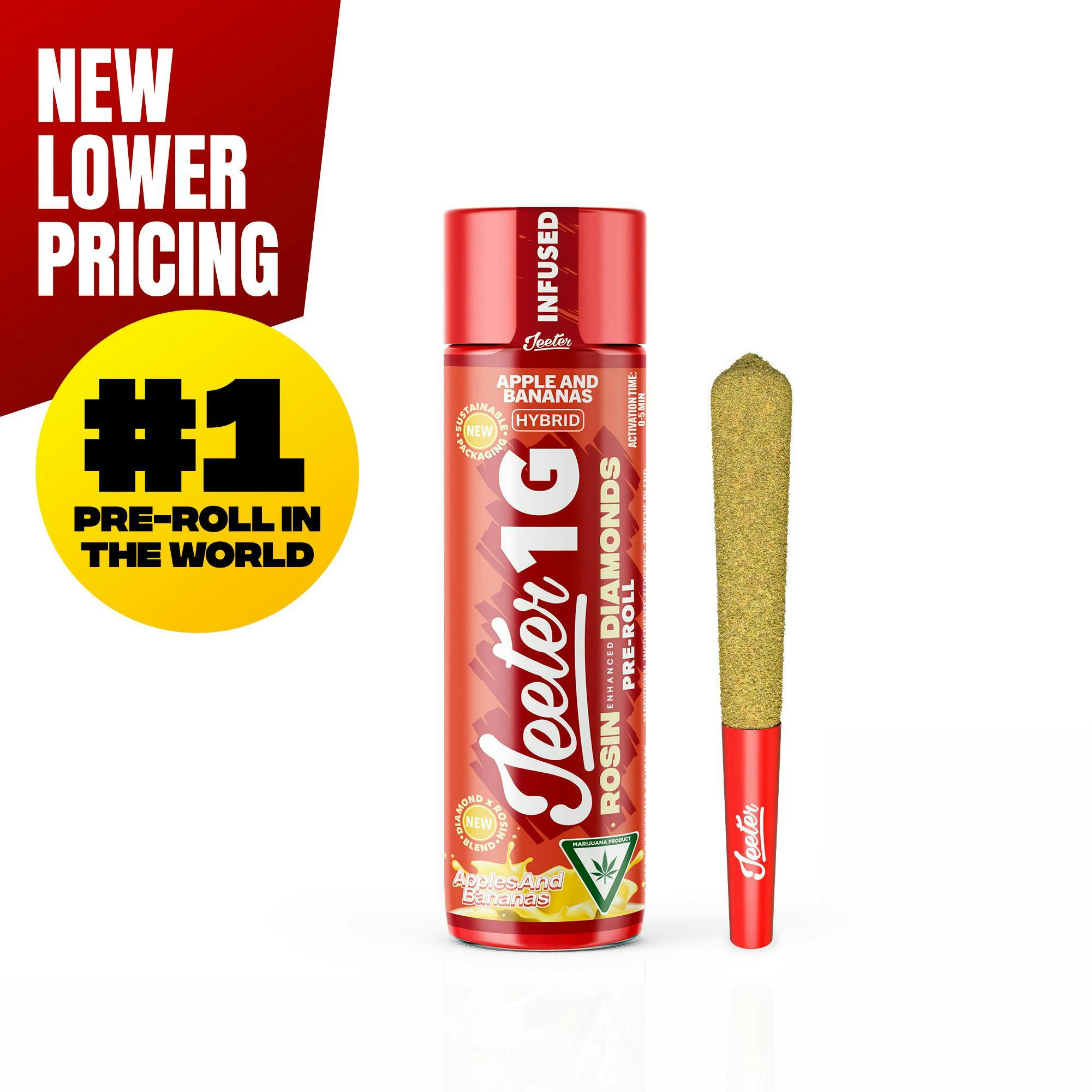 Jeeter | Apples and Bananas | Quad-Infused Joint | 1g