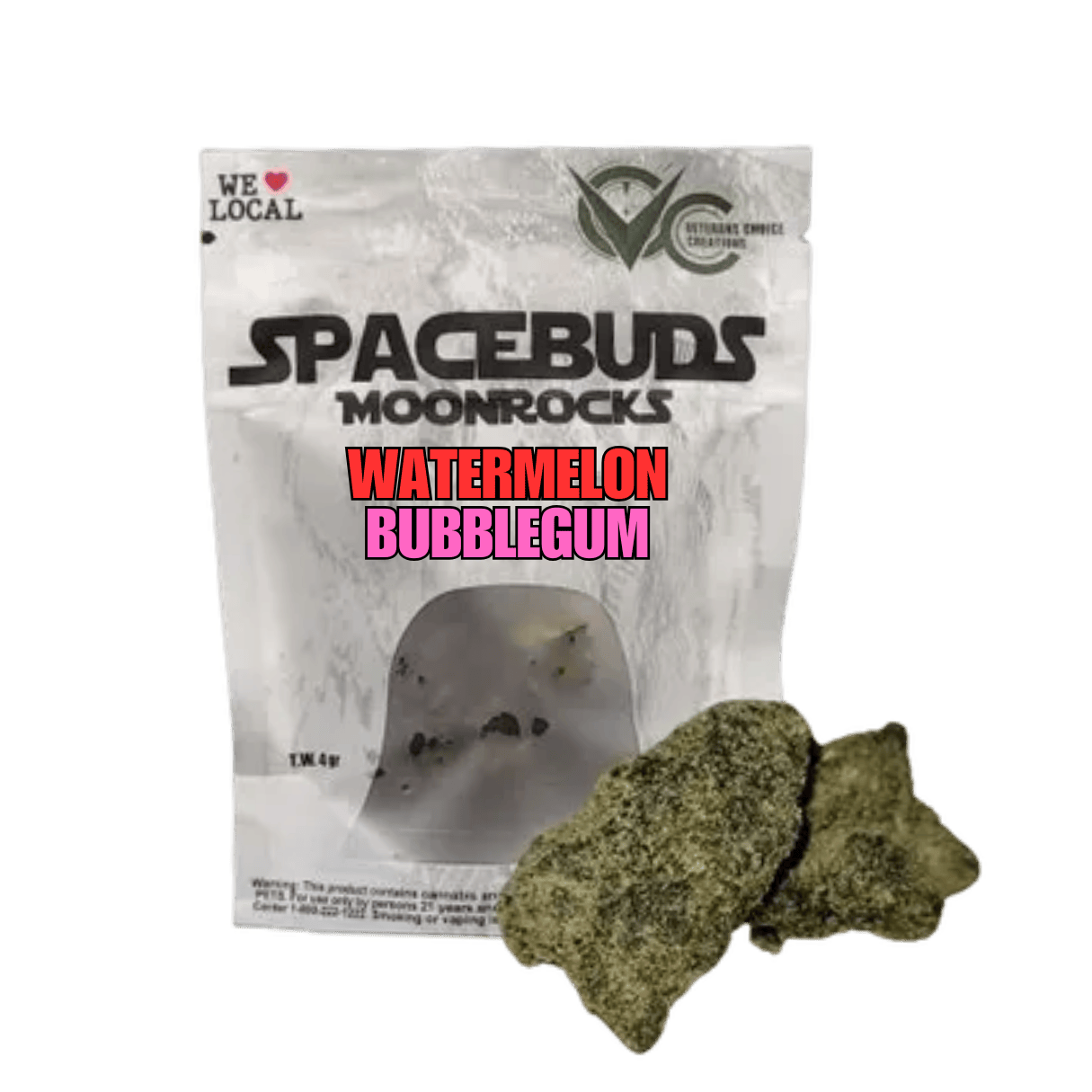 4g Moonrocks | Watermelon Bubblegum by Spacebuds