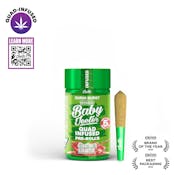 2.5g Baby Jeeter Quad-Infused Prerolls 5x0.5g - Guava Burst