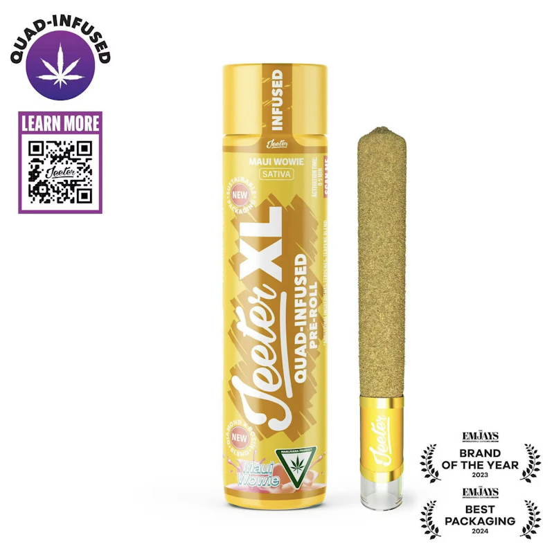 Jeeter Maui Wowie · XL Quad-Infused Joint · 2g, Infused Pre-Rolls
