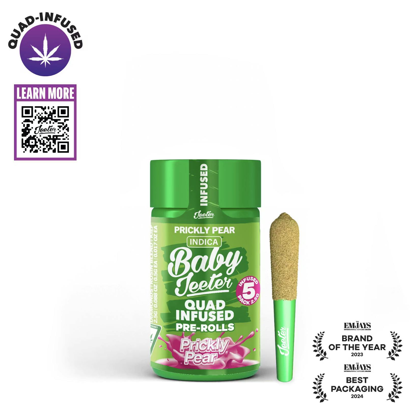 Jeeter | Prickly Pear | Quad-Infused Minis | 0.5g each | 5pk by Jeeter