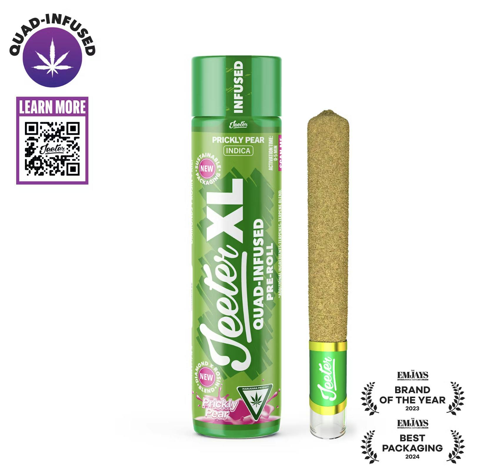 Jeeter | Prickly Pear | XL Quad-Infused Joint | 2g by Jeeter