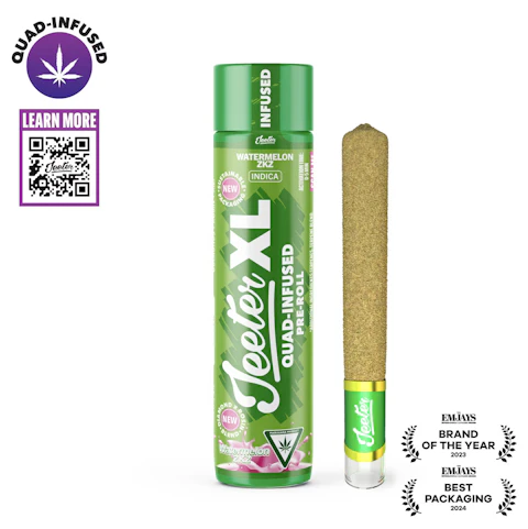 Jeeter Watermelon ZKZ · XL Quad-Infused Joint · 2g, Infused Pre-Rolls