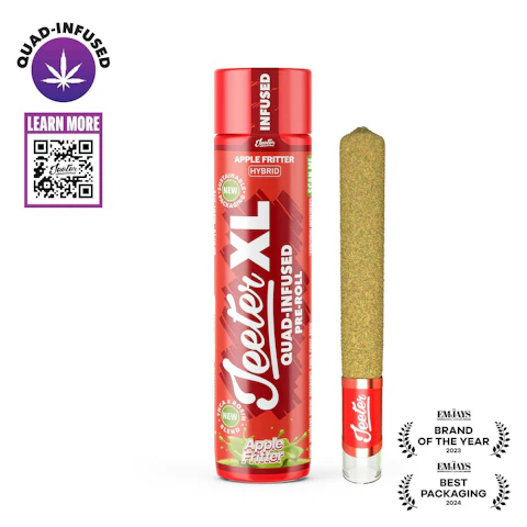 Jeeter Apple Fritter · XL Quad-Infused Joint · 2g, Infused Pre-Rolls