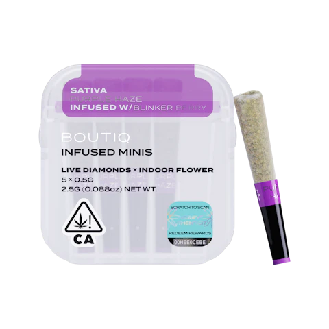 Purple Haze x Blinker Berry Diamonds Infused Minis by BOUTIQ