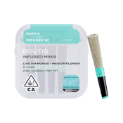 Boutiq Snack Pack - Pina Colada x Blueberry 57% - Live Diamond Infused Pre Rolls (5pk)