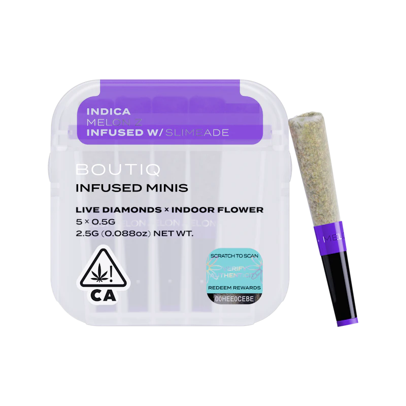 Boutiq Melon-Z x Slimeade Diamonds · Infused Minis · 5pk, Infused Pre-Rolls
