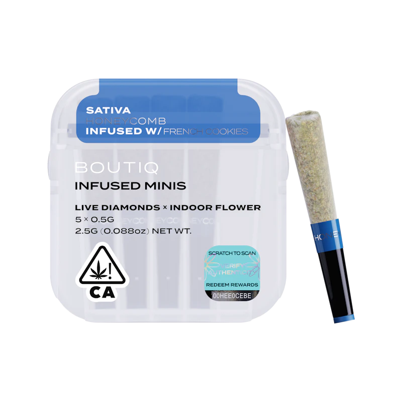 Boutiq Honeycomb x French Cookies Diamonds · Infused Minis · 5pk, Infused Pre-Rolls