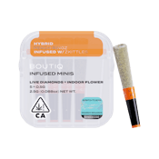 Boutiq Snack Pack - Peach Ringz x Zkittles 54% - Live Diamond Infused Pre Rolls (5pk)