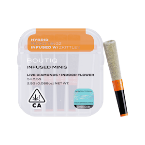 BOUTIQ - Boutiq Snack Pack - Peach Ringz x Zkittles 54% - Live Diamond Infused Pre Rolls (5pk)