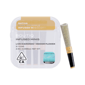 Boutiq Snack Pack - Pink Pineapple x Biscotti 53% - Live Diamond Infused Pre Rolls (5pk)