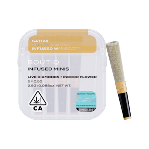 BOUTIQ - Boutiq Snack Pack - Pink Pineapple x Biscotti 53% - Live Diamond Infused Pre Rolls (5pk)