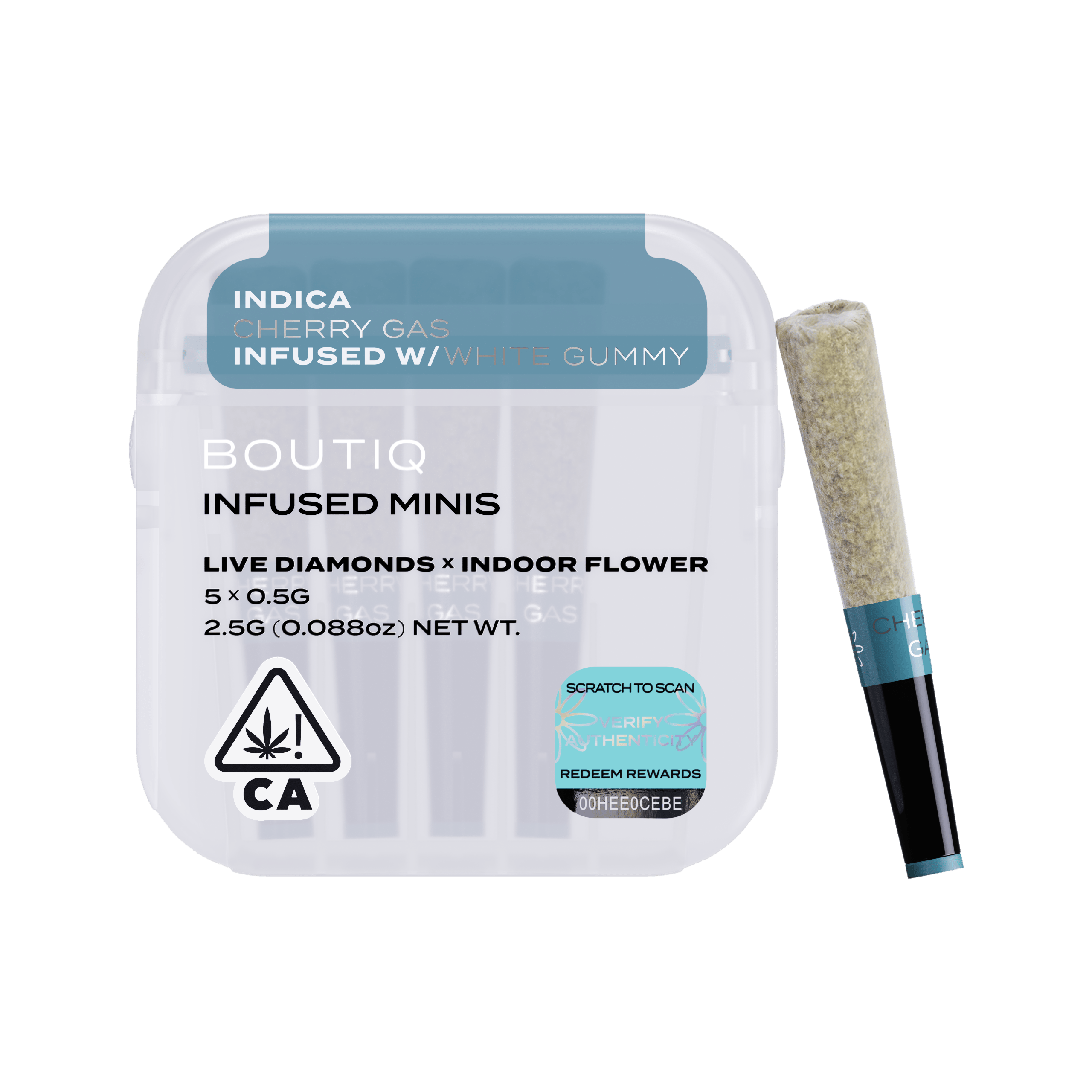 + White Gummy Diamonds · Infused Minis · 5pk