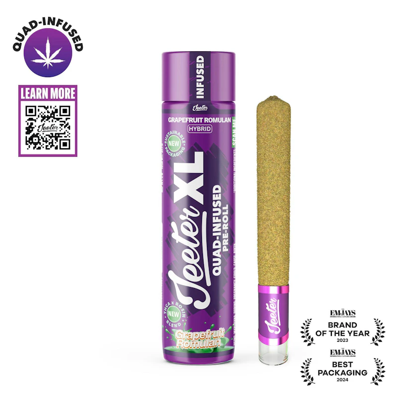 Jeeter Grapefruit Romulan · XL Quad-Infused Joint · 2g, Infused Pre-Rolls
