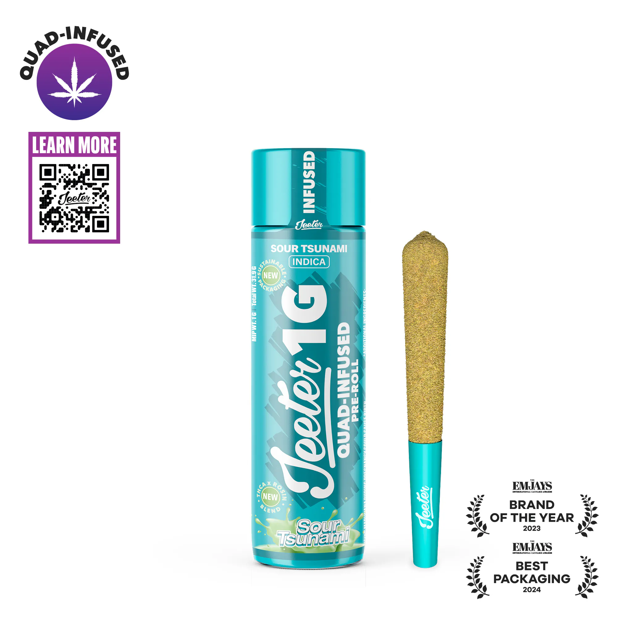 Jeeter - Jeeter Joint | Quad-Infused - Sour Tsunami Main Image