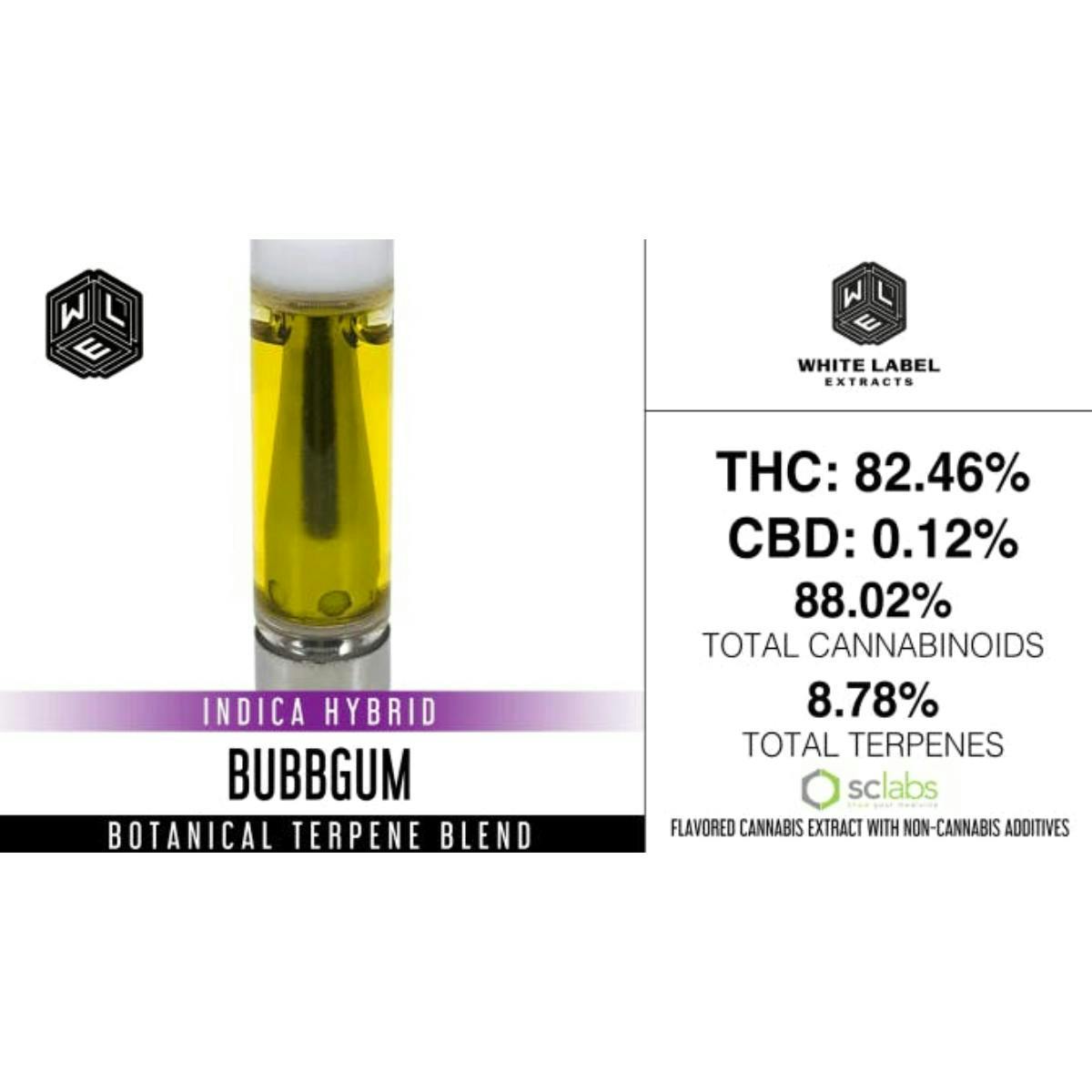 Bubbgum | Botanical Terpene Blend Cartridge | 1g by White Label Extracts